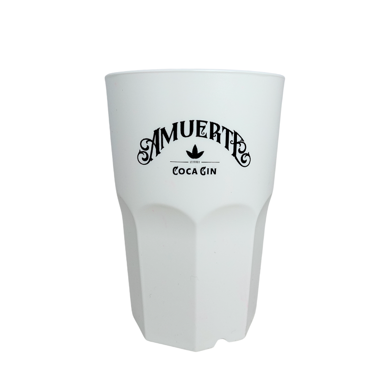 7x WHITE LONG DRINK PLASTIC CUP