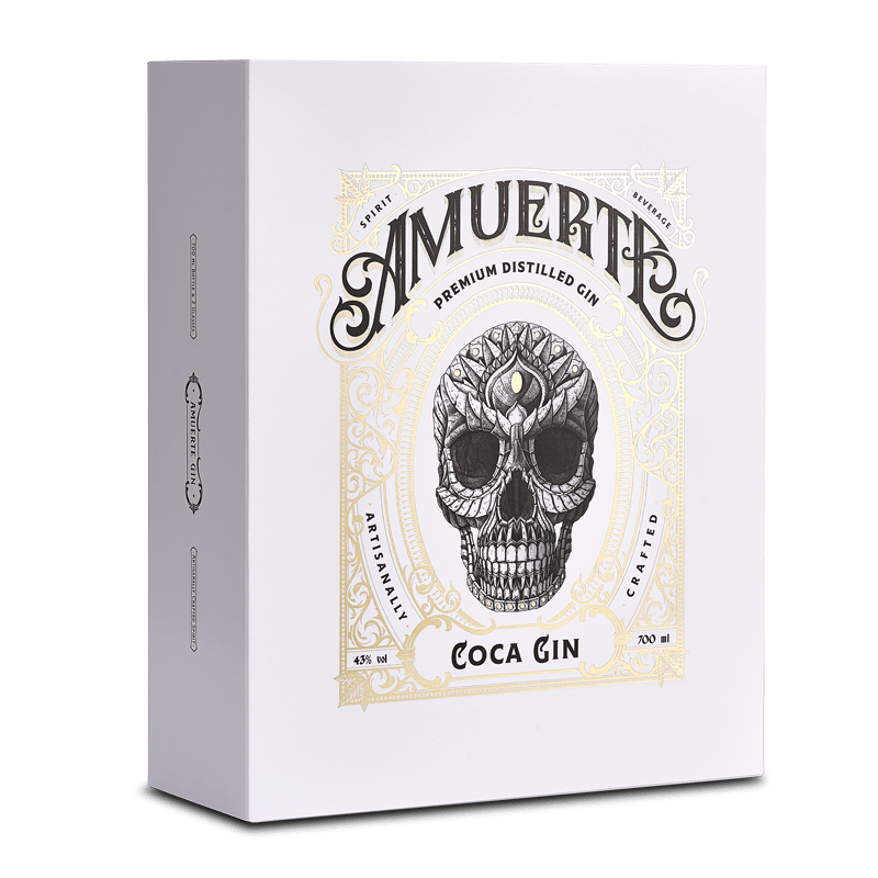 Amuerte Gin Coca Leaf White + 2 Bicchieri (Gift Box) - San Lorenzo Enoteca  Riccione
